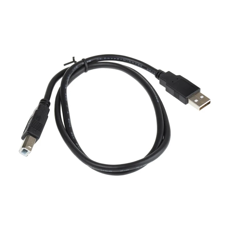 Roline USB Cable Male USB Type A to Male USB Type B USB 2.0 Black 800 mm 11.02.8808-50