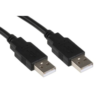 Roline USB Cable, Male USB Type A to Male USB Type A, USB 2.0, Black, 800 mm 11.02.8908-50