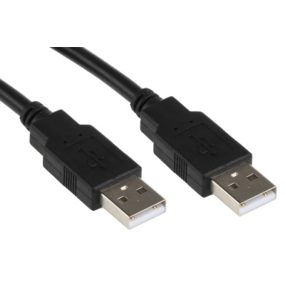Roline USB Cable, Male USB Type A to Male USB Type A, USB 2.0, Black, 800 mm 11.02.8908-50