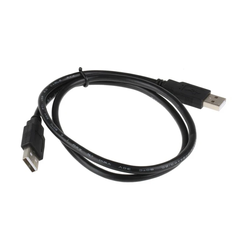 Roline USB Cable, Male USB Type A to Male USB Type A, USB 2.0, Black, 800 mm 11.02.8908-50