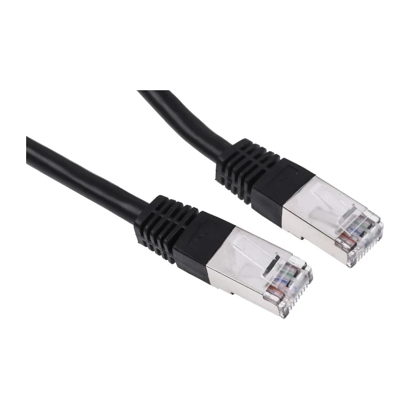 RS PRO Cat6 Ethernet Cable 2 m Black RJ45 Male to RJ45 Male S/FTP PVC 411-245