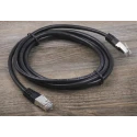 RS PRO Cat6 Ethernet Cable 2 m Black RJ45 Male to RJ45 Male S/FTP PVC 411-245