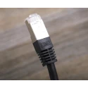 RS PRO Cat6 Ethernet Cable 2 m Black RJ45 Male to RJ45 Male S/FTP PVC 411-245