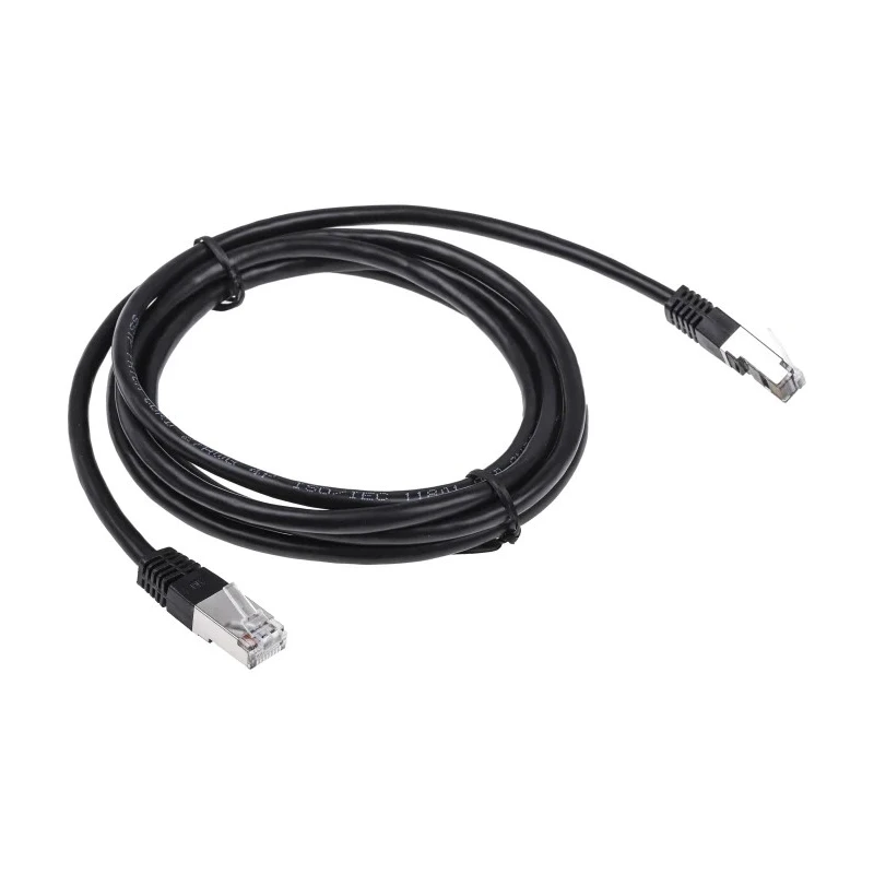 RS PRO Cat6 Ethernet Cable 2 m Black RJ45 Male to RJ45 Male S/FTP PVC 411-245