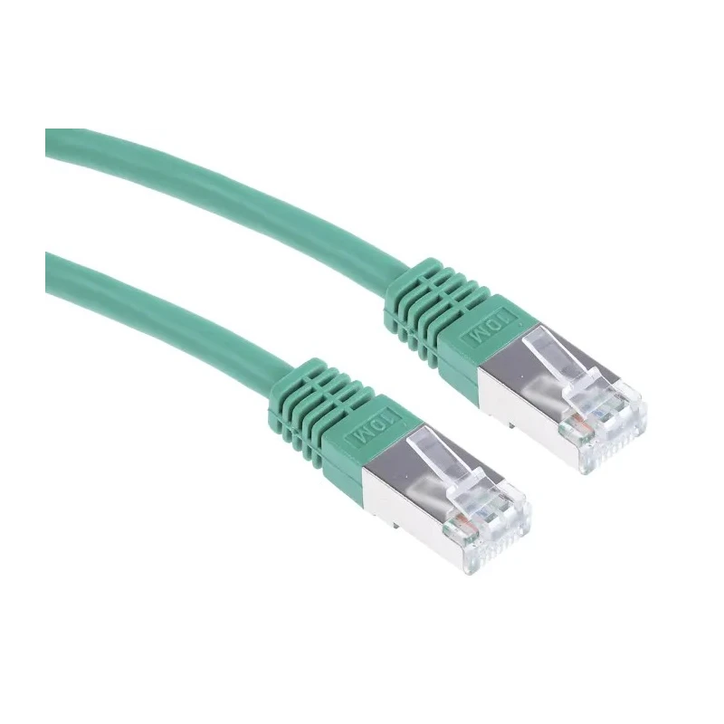 RS PRO Cat6 Ethernet Cable 10 m Green RJ45 Male to RJ45 Male S/FTP PVC 411-302