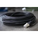 RS PRO Cat6 Ethernet Cable 10 m Black RJ45 Male to RJ45 Male S/FTP PVC 411-277