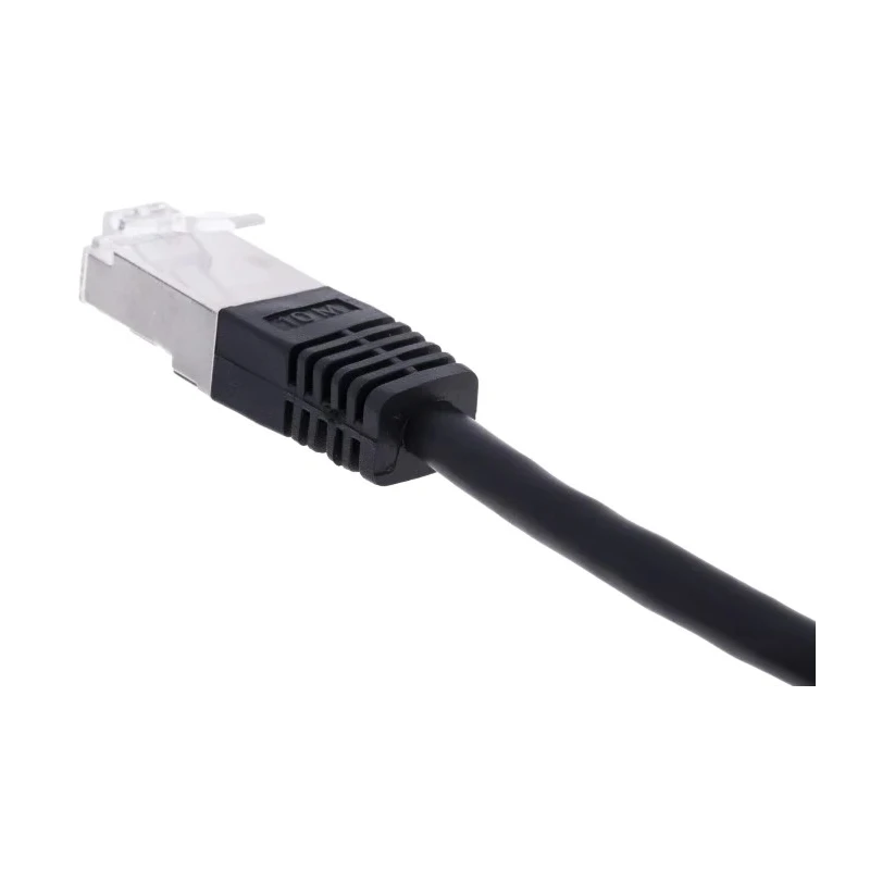 RS PRO Cat6 Ethernet Cable 10 m Black RJ45 Male to RJ45 Male S/FTP PVC 411-277