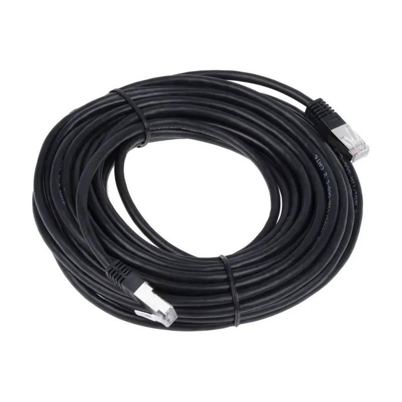 RS PRO Cat6 Ethernet Cable 10 m Black RJ45 Male to RJ45 Male S/FTP PVC 411-277