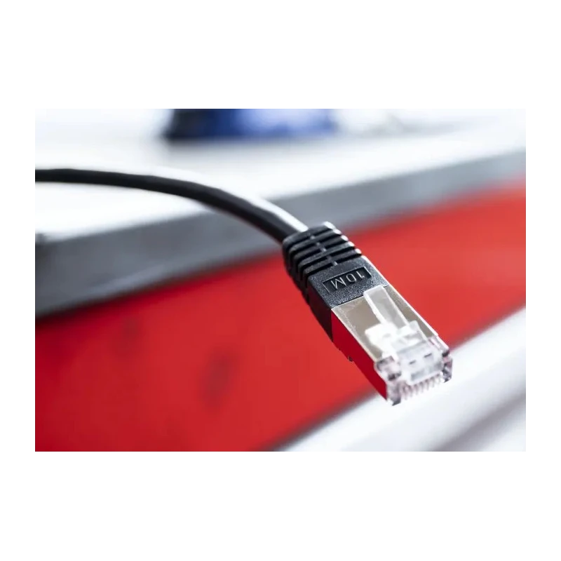 RS PRO Cat6 Ethernet Cable 10 m Black RJ45 Male to RJ45 Male S/FTP PVC 411-277