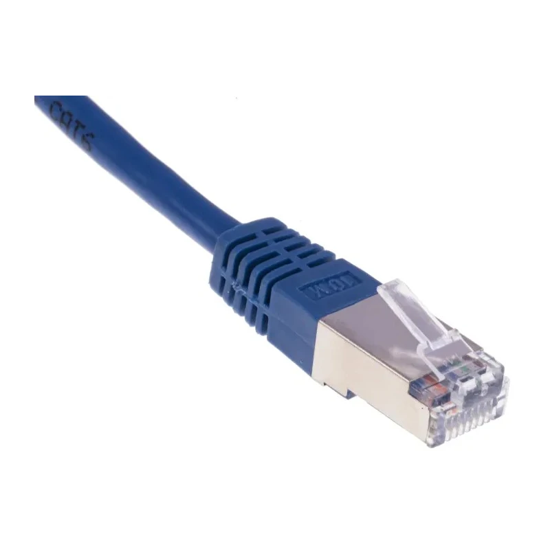RS PRO Cat6 Ethernet Cable 10m Blue RJ45 Male to RJ45 Male Shielded Foiled Twisted Pair PVC Jacket 411-306