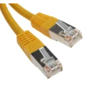 RS PRO Shielded Cat6 Ethernet Cable, 10 m Length, Yellow PVC Jacket, 5.2 mm Diameter Cat6