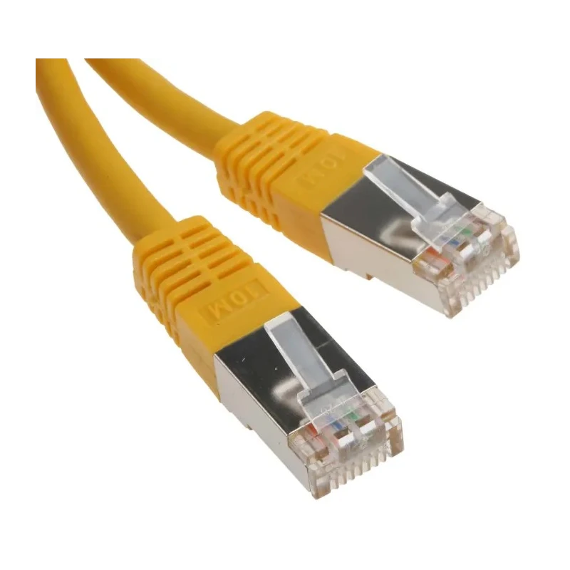 RS PRO Shielded Cat6 Ethernet Cable, 10 m Length, Yellow PVC Jacket, 5.2 mm Diameter Cat6