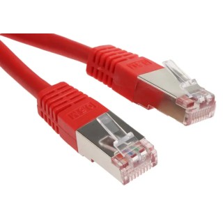 RS PRO Cat6 Ethernet Cable, 0.5 m, Red RJ45 Male to RJ45 Male, S/FTP PVC 411-431