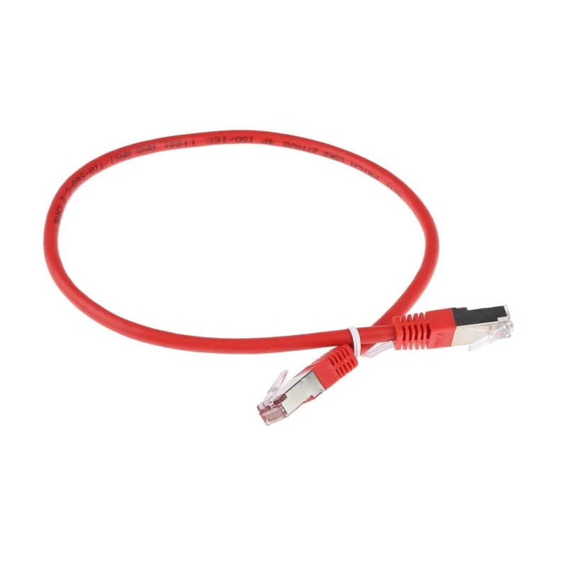 RS PRO Cat6 Ethernet Cable, 0.5 m, Red RJ45 Male to RJ45 Male, S/FTP PVC 411-431