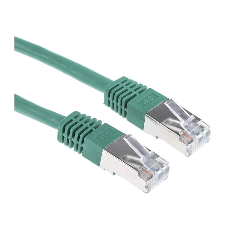 RS PRO Cat6 Ethernet Cable 5 m Green RJ45 Male to RJ45 Male S/FTP PVC 411-485