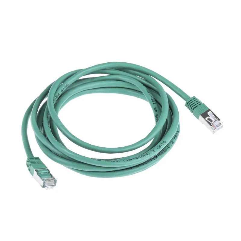 RS PRO Cat6 Ethernet Cable 5 m Green RJ45 Male to RJ45 Male S/FTP PVC 411-485