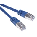 RS PRO Cat6 Ethernet Cable 2 m Blue RJ45 Male to RJ45 Male S/FTP PVC 411-475