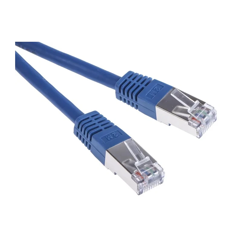 RS PRO Cat6 Ethernet Cable 2 m Blue RJ45 Male to RJ45 Male S/FTP PVC 411-475
