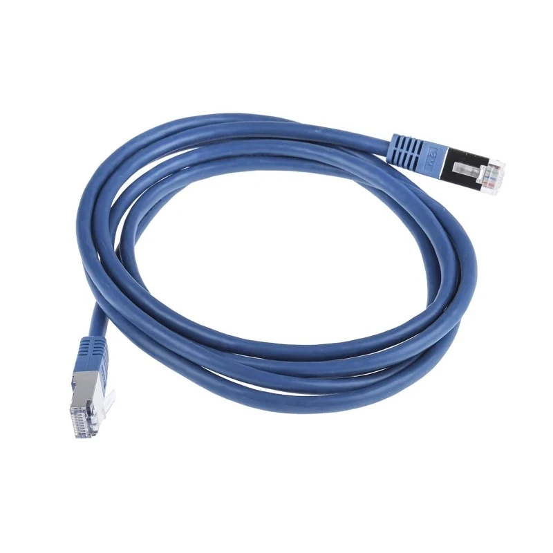 RS PRO Cat6 Ethernet Cable 2 m Blue RJ45 Male to RJ45 Male S/FTP PVC 411-475