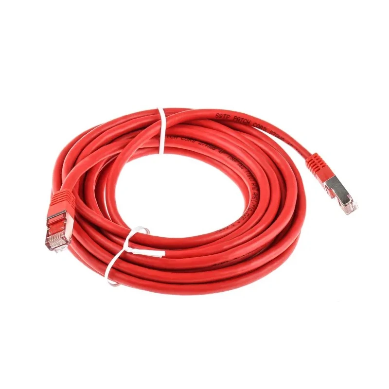 RS PRO Cat6 Ethernet Cable, 5 m, Red RJ45 Male to RJ45 Male, Shielded Foiled Twisted Pair PVC Jacket 411-481