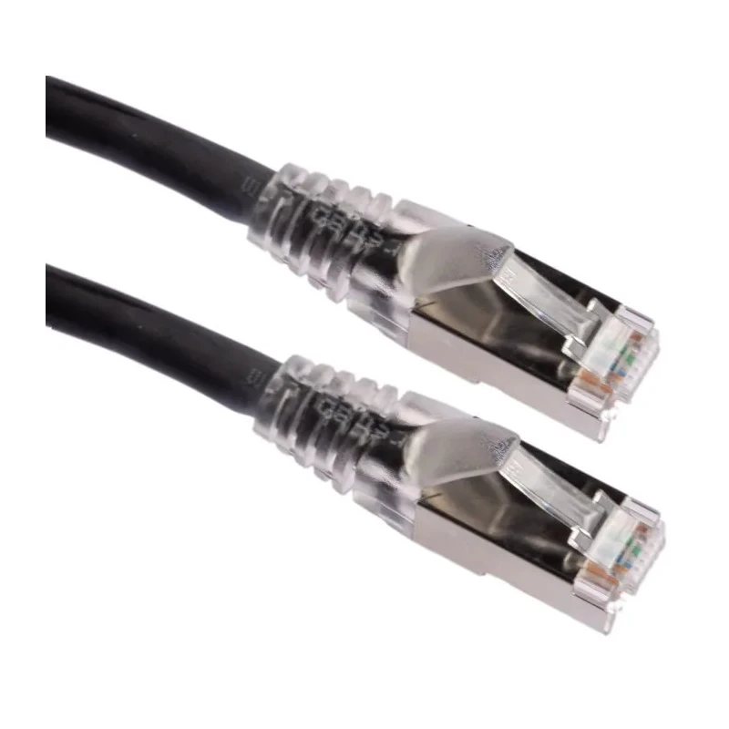 RS PRO Cat6 Ethernet Cable 5 m Black RJ45 Male to RJ45 Male S/FTP PVC 411-328