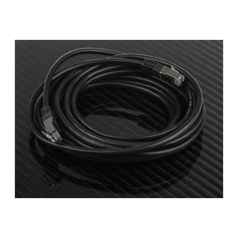 RS PRO Cat6 Ethernet Cable 5 m Black RJ45 Male to RJ45 Male S/FTP PVC 411-328