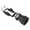 TE Connectivity Black Thermoplastic Cable Clamp 11.51 mm Max. Bundle Diameter 35.6 mm Length 28.6 mm Width 182655-1