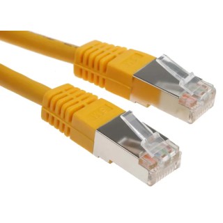 RS PRO Shielded Cat6 Ethernet Cable with Yellow PVC Jacket, Terminated, 5 m Length Cat6