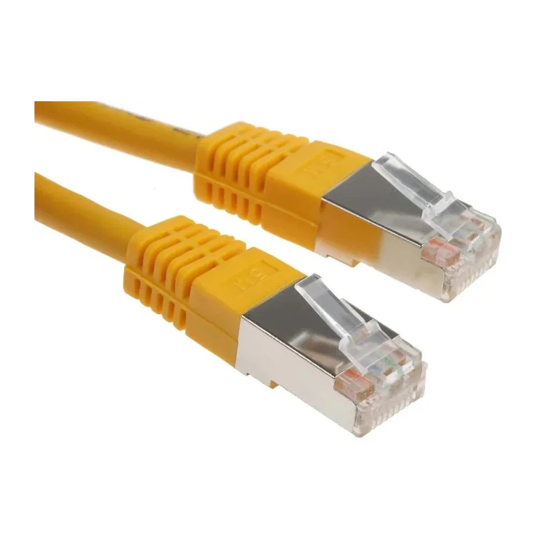 RS PRO Shielded Cat6 Ethernet Cable with Yellow PVC Jacket, Terminated, 5 m Length Cat6