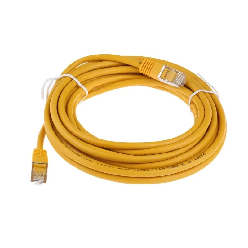 RS PRO Shielded Cat6 Ethernet Cable with Yellow PVC Jacket, Terminated, 5 m Length Cat6