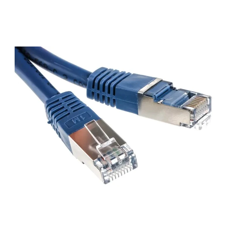 RS PRO Cat6 Ethernet Cable 1 m Blue RJ45 Male to RJ45 Male S/FTP PVC 411-510