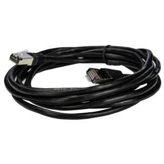 RS PRO Cat6 Ethernet Cable 3m Black RJ45 Male to RJ45 Male S/FTP PVC 411-497