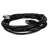 RS PRO Cat6 Ethernet Cable 3m Black RJ45 Male to RJ45 Male S/FTP PVC 411-497