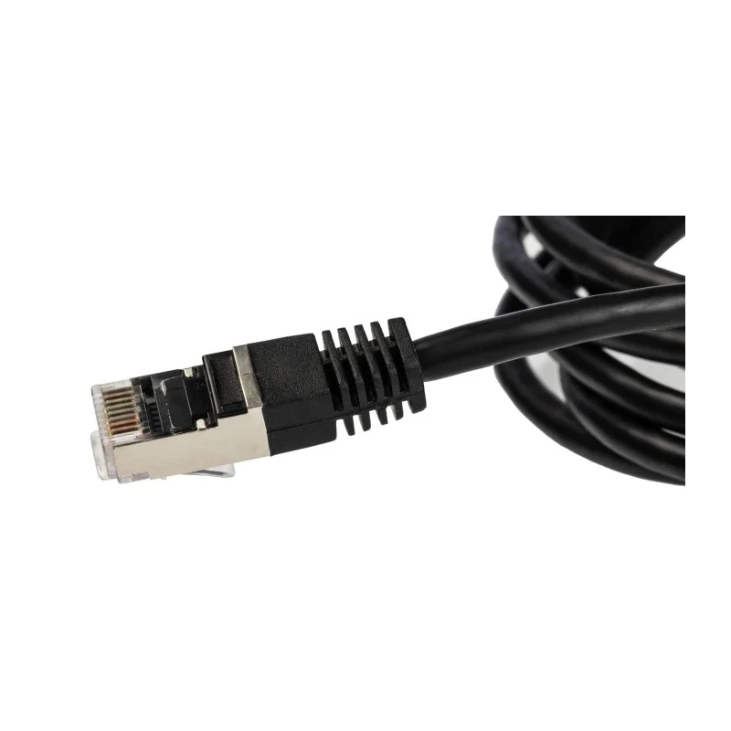RS PRO Cat6 Ethernet Cable 3m Black RJ45 Male to RJ45 Male S/FTP PVC 411-497