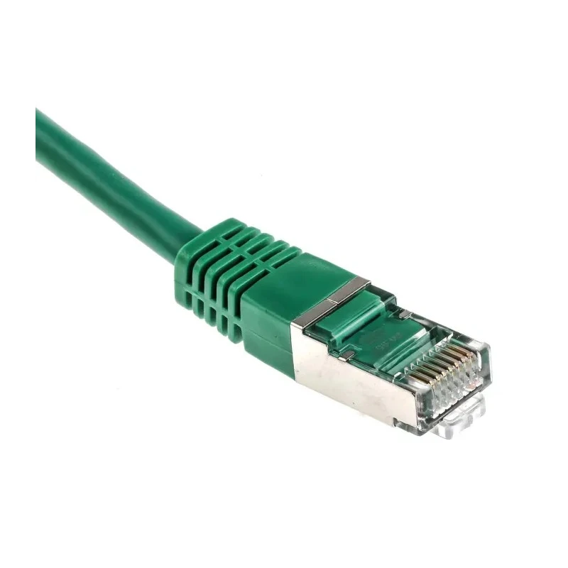 RS PRO Cat6 Ethernet Cable, 1 m, Green RJ45 Male to RJ45 Male, S/FTP PVC 411-514