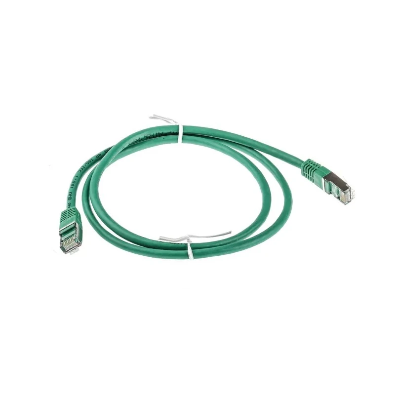 RS PRO Cat6 Ethernet Cable, 1 m, Green RJ45 Male to RJ45 Male, S/FTP PVC 411-514