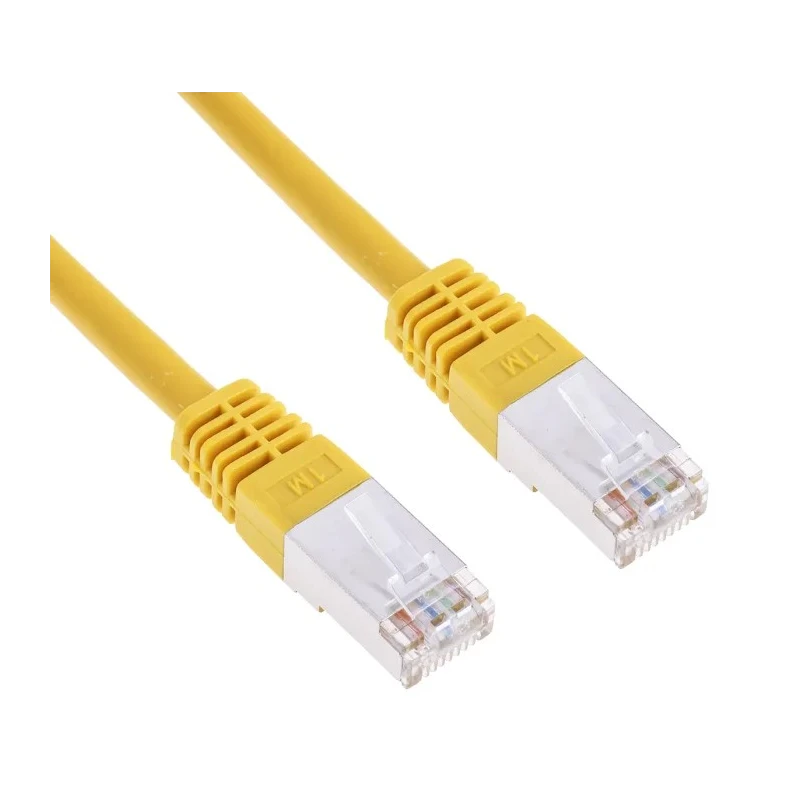RS PRO Cat6 Shielded Ethernet Cable, 1 m Length, Yellow PVC Jacket Cat6