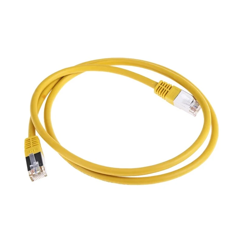 RS PRO Cat6 Shielded Ethernet Cable, 1 m Length, Yellow PVC Jacket Cat6