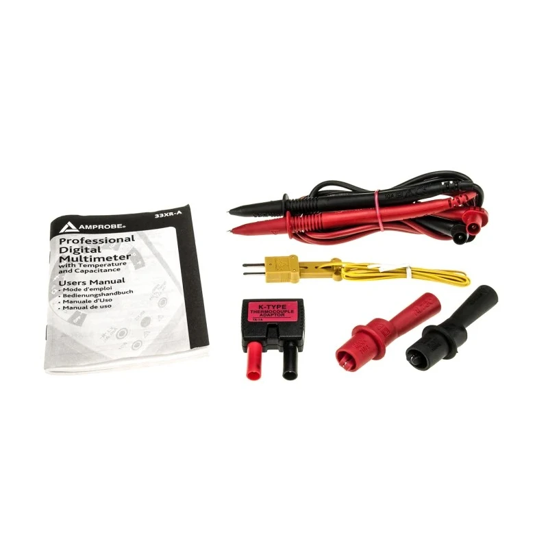 Amprobe Digital Multimeter 1kV DC/AC Voltage, 10 A Max Current, LCD Display Model 33XR-A