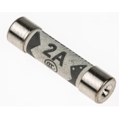 Eaton Ceramic Cartridge Fuse 2A Fast Acting 6.3 x 25 mm 240V AC TDC180-2A