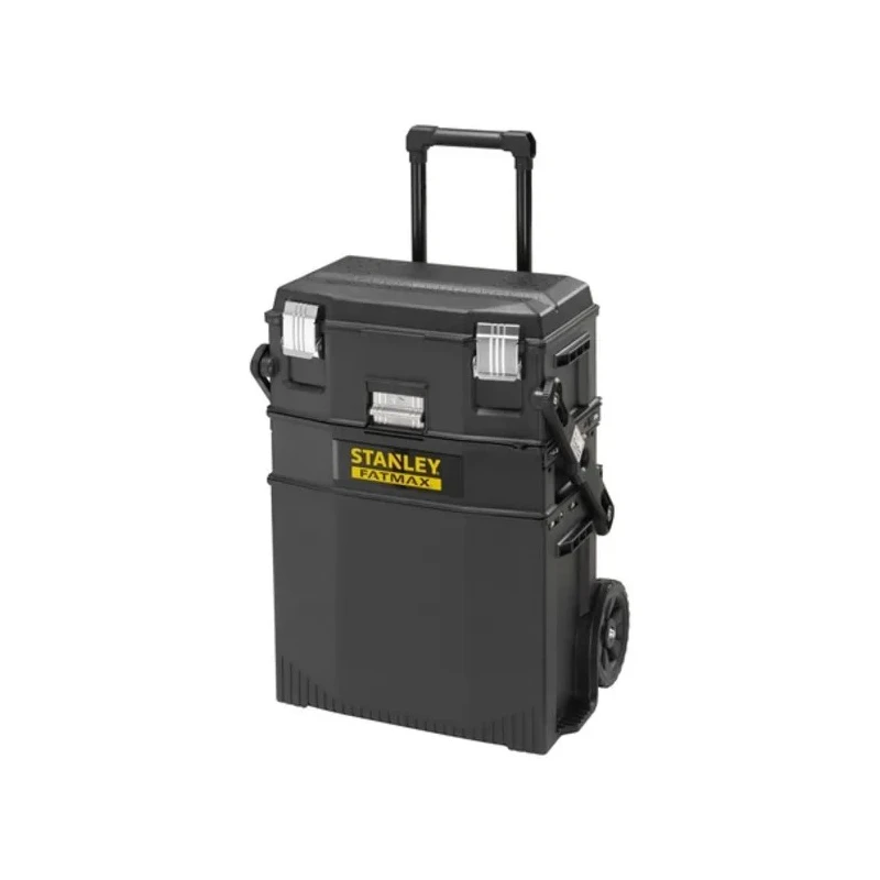 Stanley Plastic Tool Box Wheeled with Removable Tool Tray 549mm Length 413mm Width 549mm Height 1-94-210