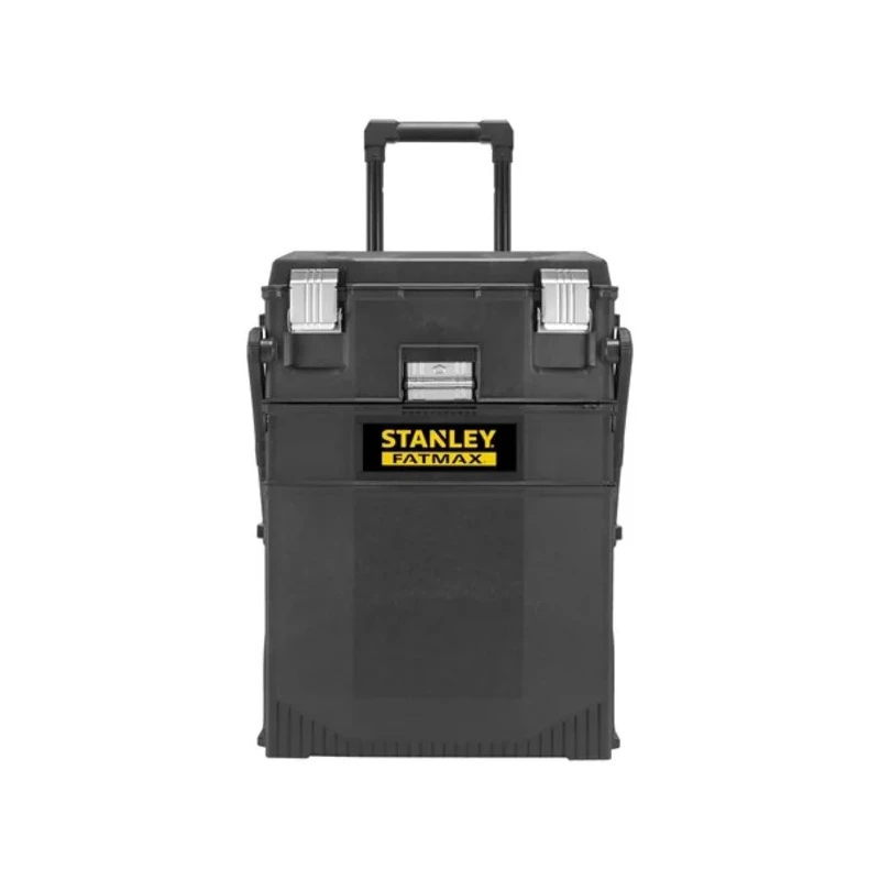 Stanley Plastic Tool Box Wheeled with Removable Tool Tray 549mm Length 413mm Width 549mm Height 1-94-210