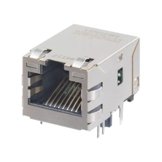 Molex 93627 Series RJ45 Connector Female Panel Mount Shielded Right Angle 2 Port 8 Way 