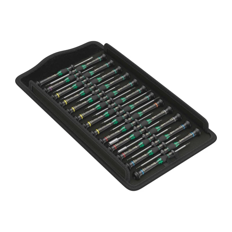 Wera Precision Phillips and Slotted Screwdriver Set, 25-Piece, Kraftform Micro Series, Czech Republic Origin 05134000001