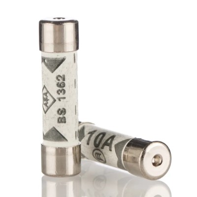 Eaton 10A F Ceramic Cartridge Fuse, Fast Acting, 240V AC, 6.3 x 25 mm TDC180-10A