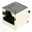 Bel-Stewart SS-60000 Series RJ45 Connector Female, Through Hole, Cat6 Shielded Straight 1 Port 8 Way RJ45