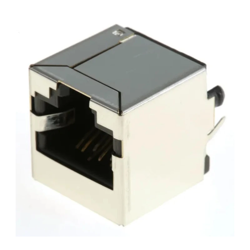 Bel-Stewart SS-60000 Series RJ45 Connector Female, Through Hole, Cat6 Shielded Straight 1 Port 8 Way RJ45