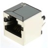 Bel-Stewart SS-60000 Series RJ45 Connector Female, Through Hole, Cat6 Shielded Straight 1 Port 8 Way RJ45
