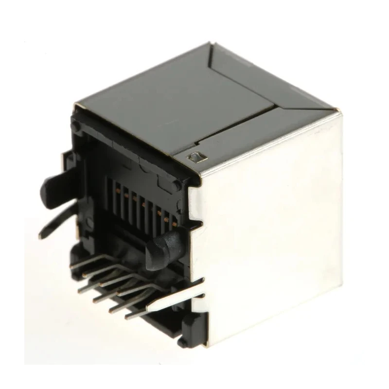 Bel-Stewart SS-60000 Series RJ45 Connector Female, Through Hole, Cat6 Shielded Straight 1 Port 8 Way RJ45