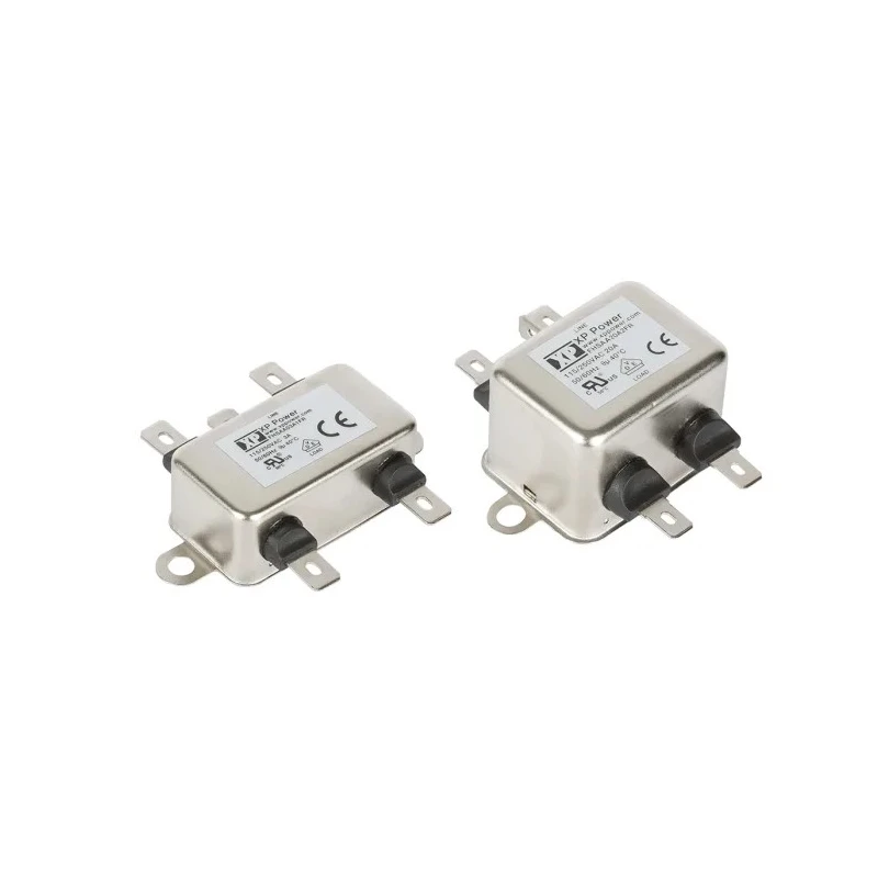 XP Power Chassis Mount EMI Filter 15A 264V AC 0Hz-400Hz Quick Connect 1 Phase FHSAA15A2FR